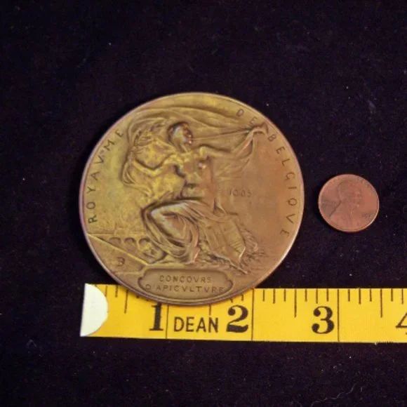 1905 Bronze Coin Token - Exposition Universelle Liege Belgium - Picture 2 of 6